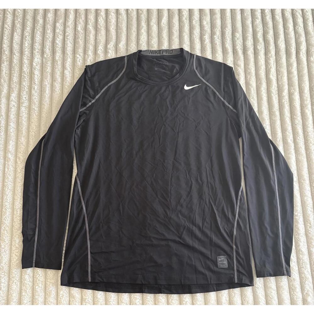 Nike Pro Black Long Sleeve Compression Shirt